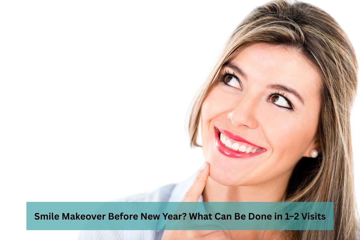 women showing her bright smile after cosmetic dentistry